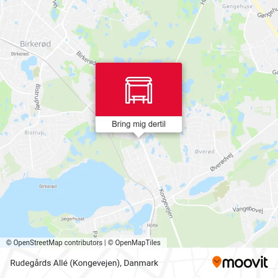 Rudegårds Allé (Kongevejen) kort