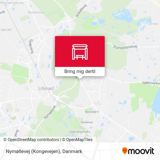 Nymøllevej (Kongevejen) kort