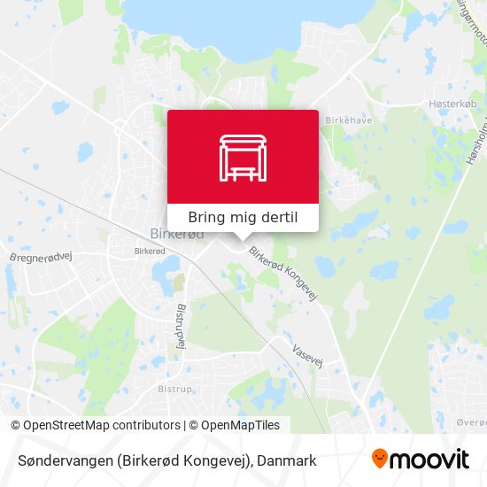 Søndervangen (Birkerød Kongevej) kort