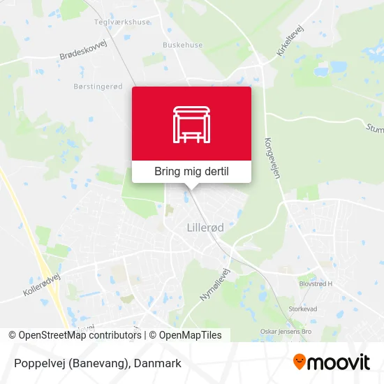 Poppelvej (Banevang) kort