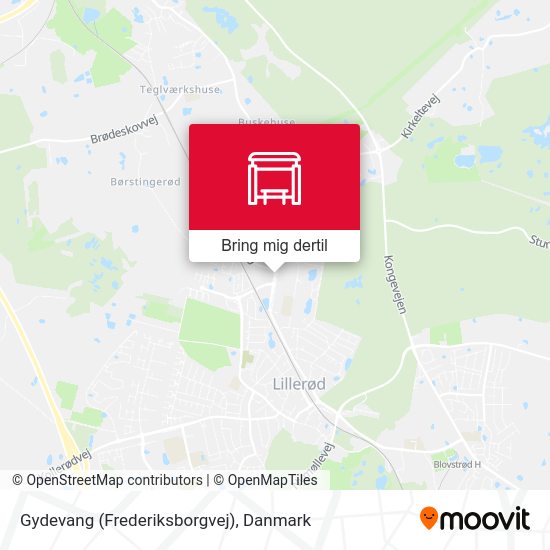 Gydevang (Frederiksborgvej) kort