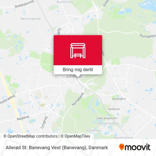 Allerød St. Banevang Vest kort