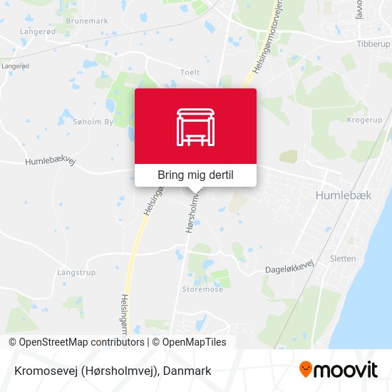 Kromosevej (Hørsholmvej) kort