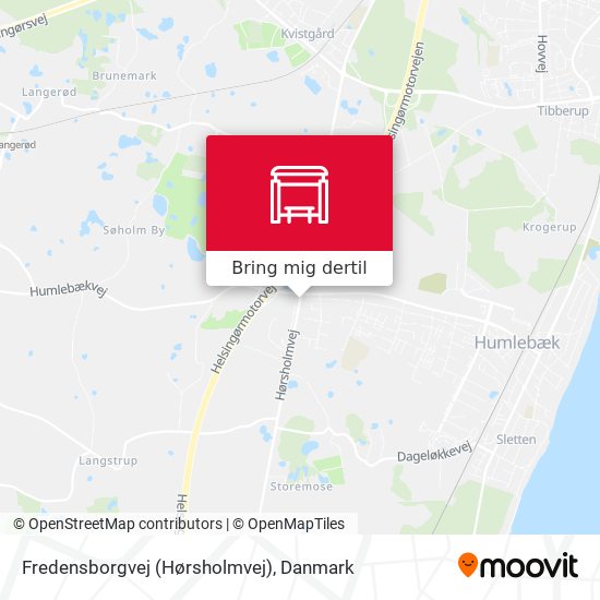 Fredensborgvej (Hørsholmvej) kort