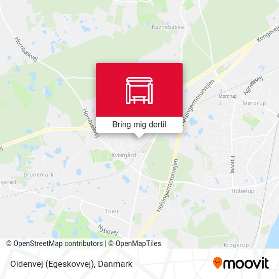 Oldenvej (Egeskovvej) kort