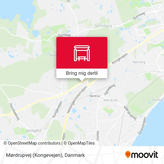 Mørdrupvej (Kongevejen) kort