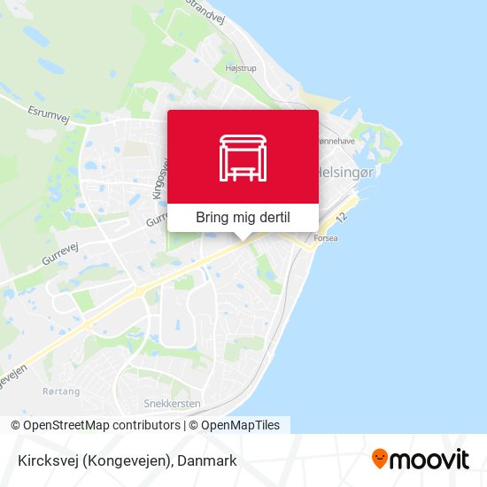 Kircksvej (Kongevejen) kort