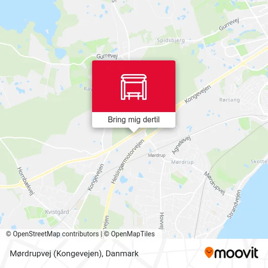 Mørdrupvej (Kongevejen) kort