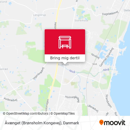 Åvænget (Brønsholm Kongevej) kort