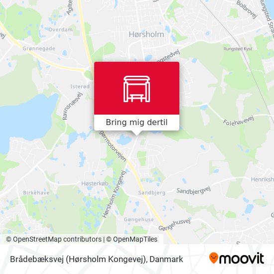 Brådebæksvej (Hørsholm Kongevej) kort