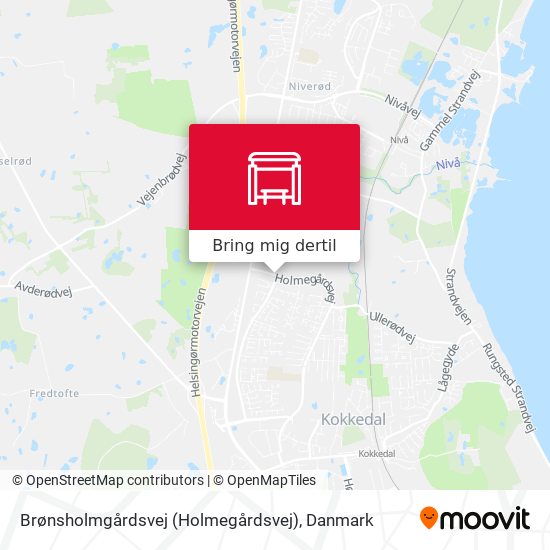 Brønsholmgårdsvej (Holmegårdsvej) kort