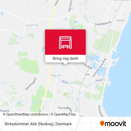 Birkedommer Allé (Nivåvej) kort
