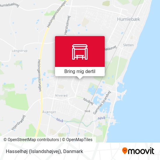 Hasselhøj (Islandshøjvej) kort