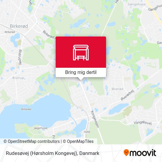 Rudesøvej (Hørsholm Kongevej) kort