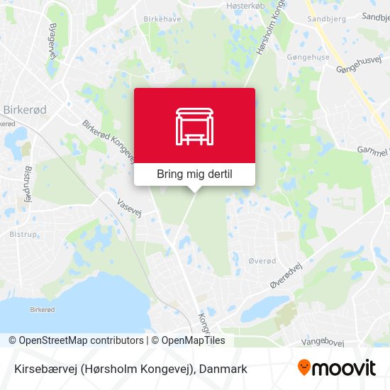 Kirsebærvej (Hørsholm Kongevej) kort