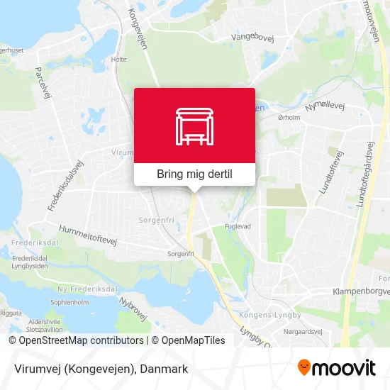 Virumvej (Kongevejen) kort