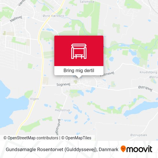 Gundsømagle Rosentorvet (Gulddyssevej) kort