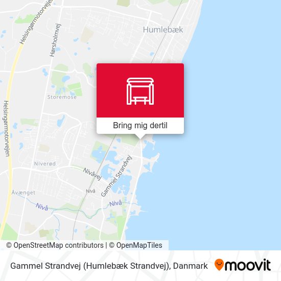 Gammel Strandvej (Humlebæk Strandvej) kort