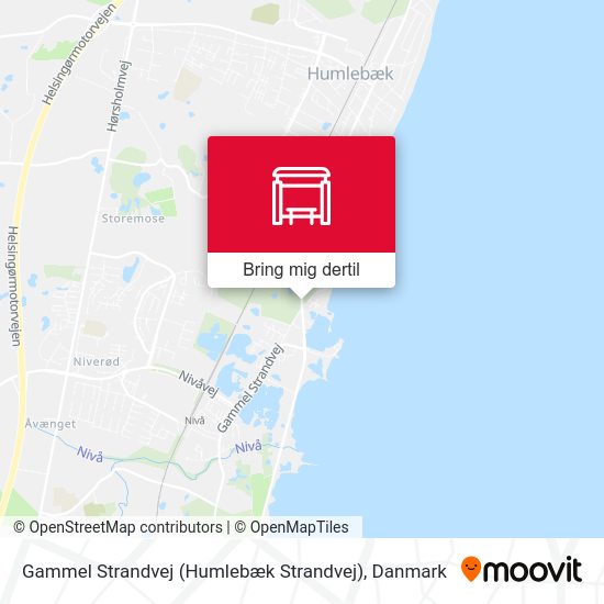 Gammel Strandvej (Humlebæk Strandvej) kort