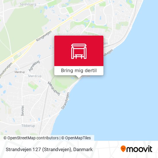 Strandvejen 127 kort