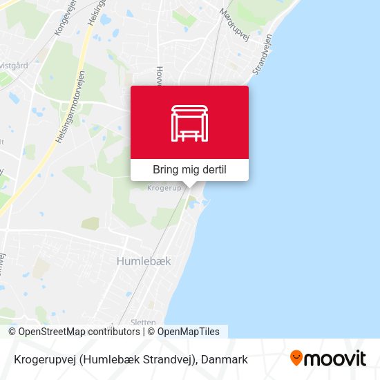 Krogerupvej (Humlebæk Strandvej) kort