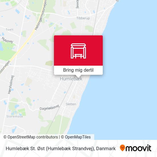 Humlebæk St. Øst (Humlebæk Strandvej) kort