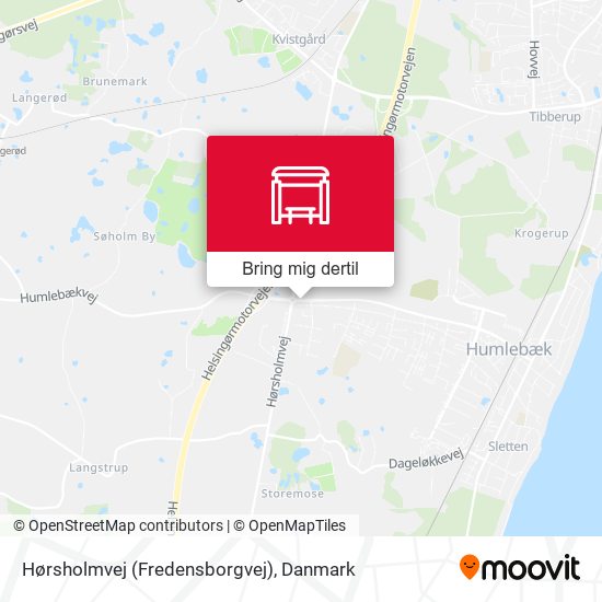 Hørsholmvej (Fredensborgvej) kort