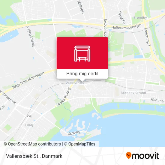 Vallensbæk St. kort