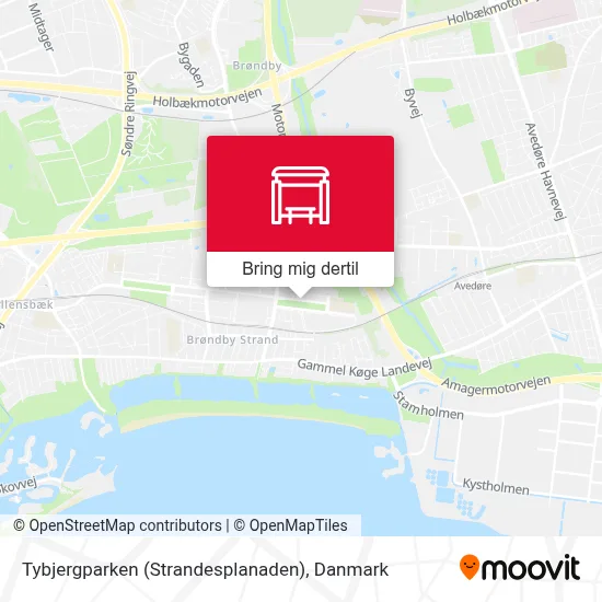 Tybjergparken (Strandesplanaden) kort