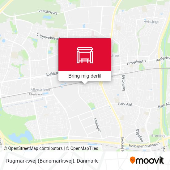 Rugmarksvej (Banemarksvej) kort