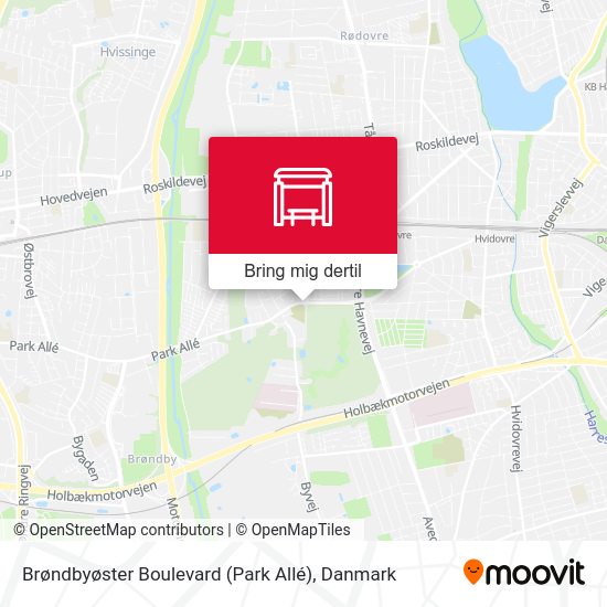 Brøndbyøster Boulevard (Park Allé) kort