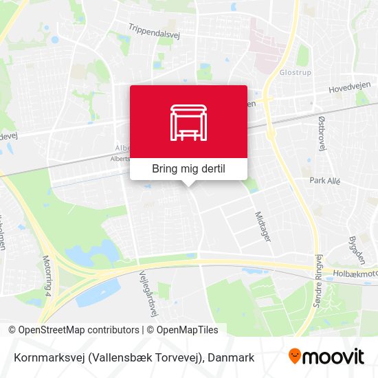 Kornmarksvej (Vallensbæk Torvevej) kort