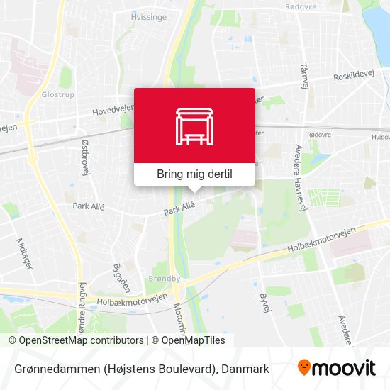 Grønnedammen (Højstens Boulevard) kort