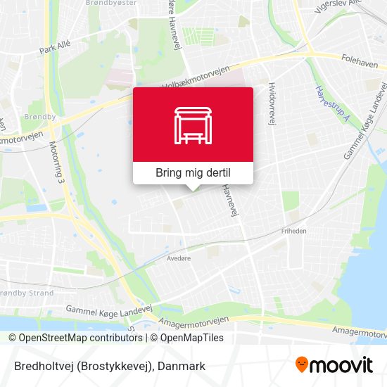 Bredholtvej (Brostykkevej) kort