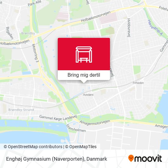 Enghøj Gymnasium (Naverporten) kort