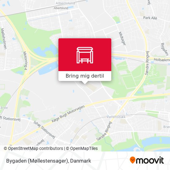 Bygaden (Møllestensager) kort