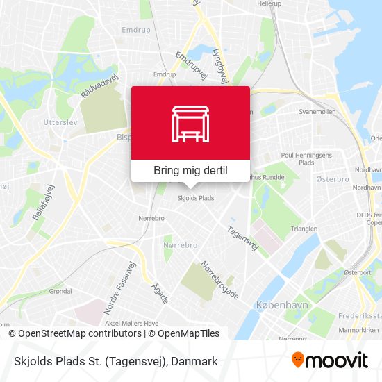 Skjolds Plads St. (Tagensvej) kort