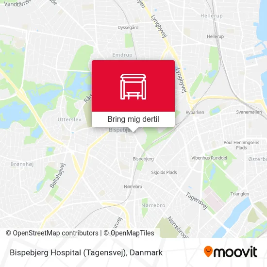 Bispebjerg Hospital (Tagensvej) kort