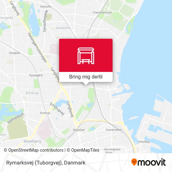 Rymarksvej (Tuborgvej) kort