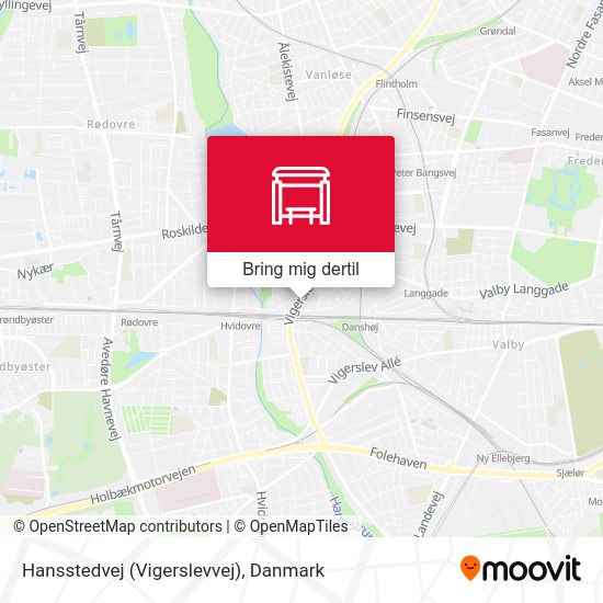 Hansstedvej (Vigerslevvej) kort