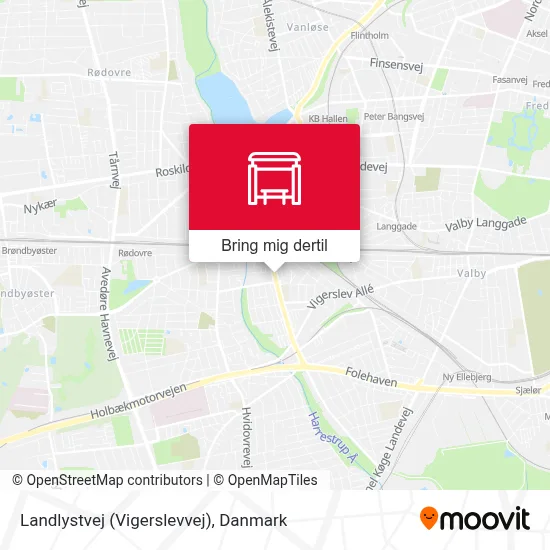 Landlystvej (Vigerslevvej) kort