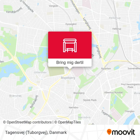 Tagensvej (Tuborgvej) kort