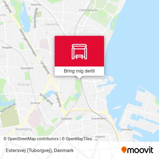 Estersvej (Tuborgvej) kort