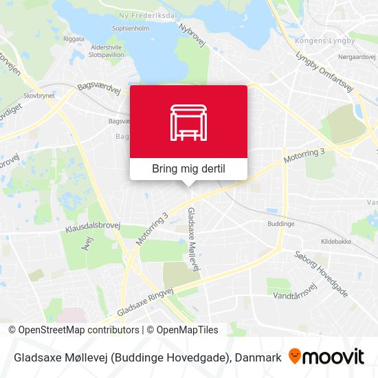 Gladsaxe Møllevej (Buddinge Hovedgade) kort