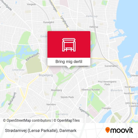 Strødamvej (Lersø Parkallé) kort
