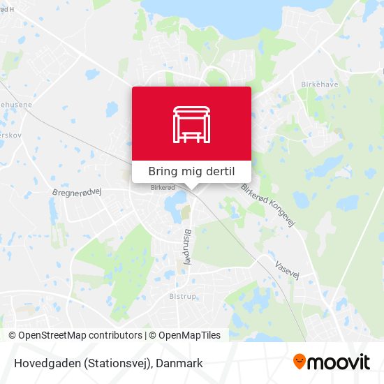 Vej Hovedgaden (Stationsvej) Danmark med Bus eller