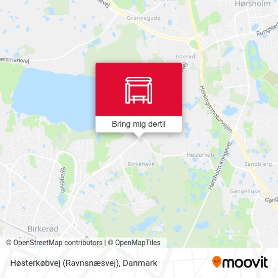 Høsterkøbvej (Ravnsnæsvej) kort