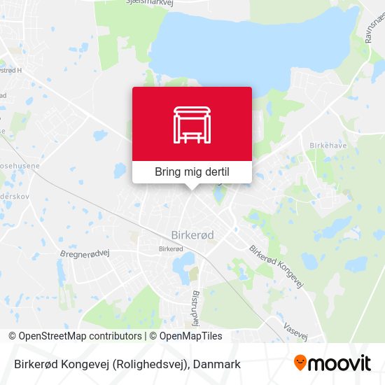 Birkerød Kongevej (Rolighedsvej) kort