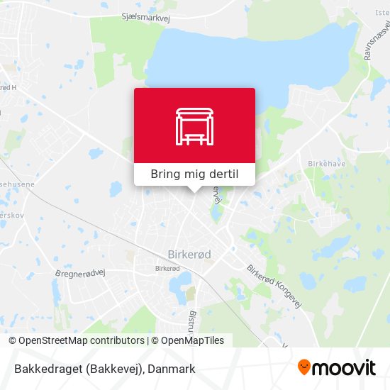 Bakkedraget (Bakkevej) kort