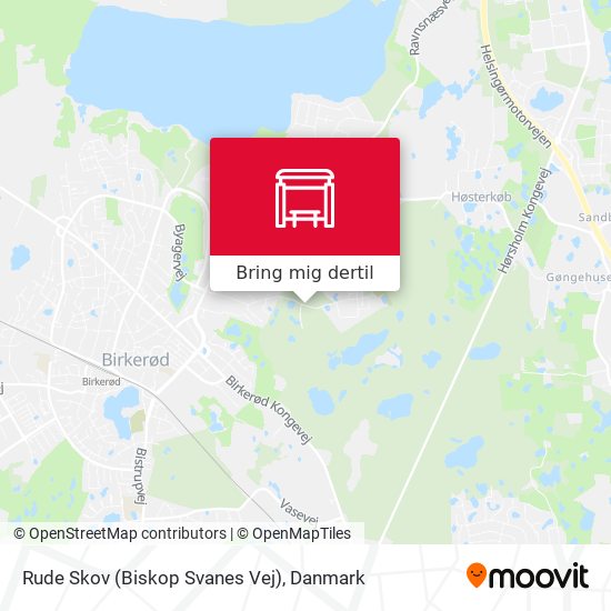 Rude Skov (Biskop Svanes Vej) kort